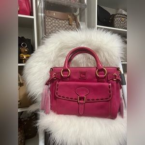 Dooney and Bourke pocket satchel fuchsia